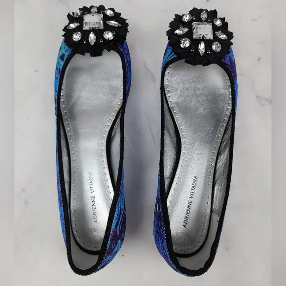 š„³SALE!š„³Adrienne Vittadini Rhinestone flats - Picture 5 of 15